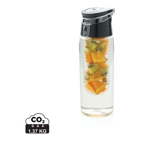 Bouteille infuseur fruit verrouillable - 700 ml blanc-gris | sans marquage | non disponible | non disponible