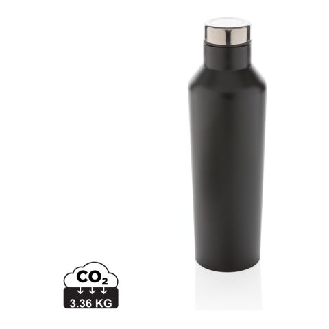 Bouteille isotherme en acier inoxydable au Design moderne noir | sans marquage | non disponible | non disponible