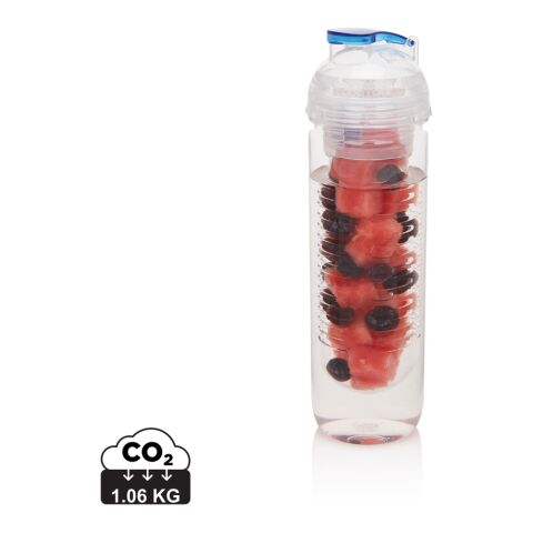 Bouteille infuseur fruits avec couvercle à clapet - 500 ml bleu | sans marquage | non disponible | non disponible