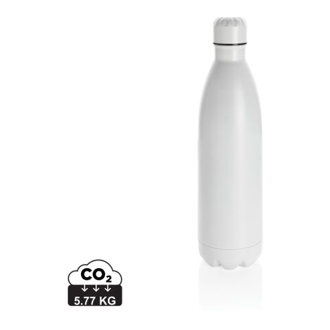Bouteille isotherme en acier 1L blanc | sans marquage | non disponible | non disponible