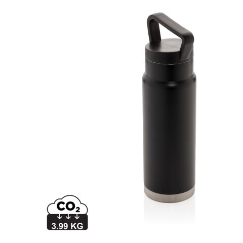 Bouteille isotherme étanche avec poignée noir | sans marquage | non disponible | non disponible