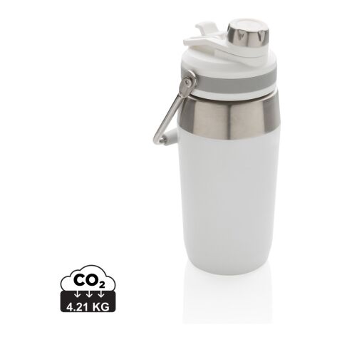 Bouteille isotherme 500ml avec bouchon double fonction Blanc | sans marquage | non disponible | non disponible