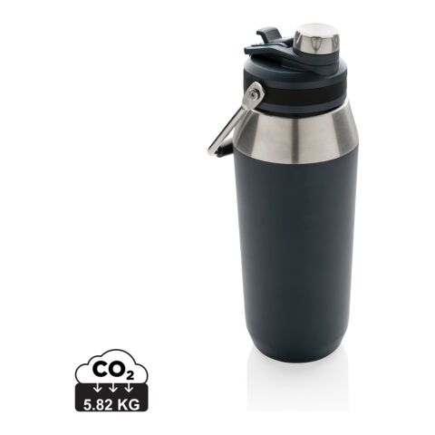 Bouteille isotherme 1L avec bouchon double fonction bleu marin | sans marquage | non disponible | non disponible