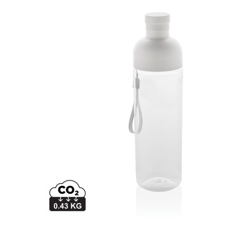Bouteille d'eau étanche 600ml en rPET RCS Impact blanc | sans marquage | non disponible | non disponible