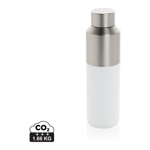 Bouteille d&#039;eau 600ml en acier recyclé certifiée RCS Fluid blanc | sans marquage | non disponible | non disponible
