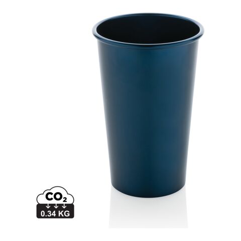 Mug 450 ml en aluminium recyclé RCS Alo blue marin | sans marquage | non disponible | non disponible