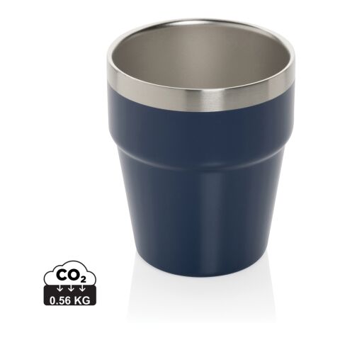 Tasse à café 300ml à double paroi en acier RCS Clark blue marin | sans marquage | non disponible | non disponible