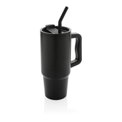 Mug 900ml en acier inoxydable recyclé Embrace RCS noir | sans marquage | non disponible | non disponible