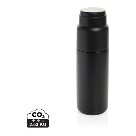 Bouteille isotherme 500ml avec tasse Thermocup RCS noir