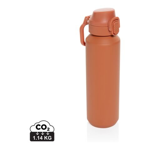 Bouteille de sport 600ML en acier recyclé RCS Via orange | sans marquage | non disponible | non disponible