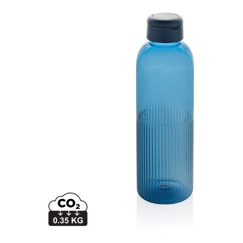 Bouteille 750ml étanche avec poignée en rPET RCS Ripple bleu | sans marquage | non disponible | non disponible