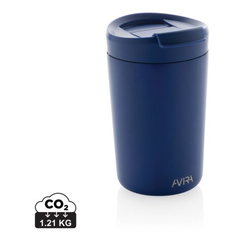 Mug 300ml en acier recyclé RCS Avira Alya bleu royal | sans marquage | non disponible | non disponible