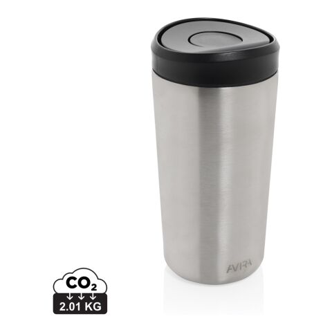 Mug 400ml en acier recyclé RCS Avira Alix argent | sans marquage | non disponible | non disponible