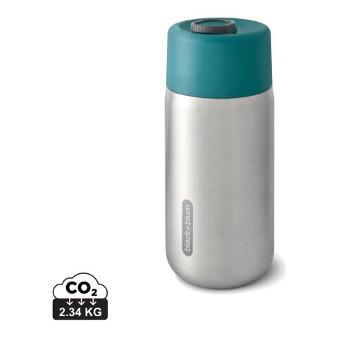 Mug de voyage 340ml étanche en acier inoxydable Black+Blum turquoise | sans marquage | non disponible | non disponible