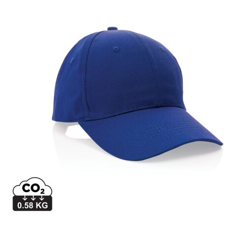 Casquette 6 panneaux en coton recyclé 190gr IMPACT bleu | sans marquage | non disponible | non disponible | non disponible | non disponible