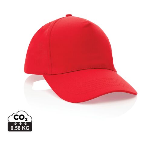 Casquette 5 panneaux en coton recyclé 190gr IMPACT