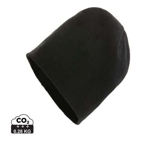 Bonnet classique en laine Polylana® Impact AWARE™ noir | sans marquage | non disponible | non disponible | non disponible