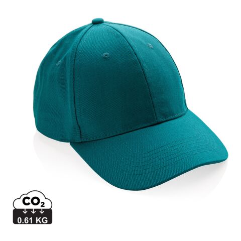Casquette 6 panneaux en coton recyclé 280gr IMPACT verdigris | sans marquage | non disponible | non disponible | non disponible
