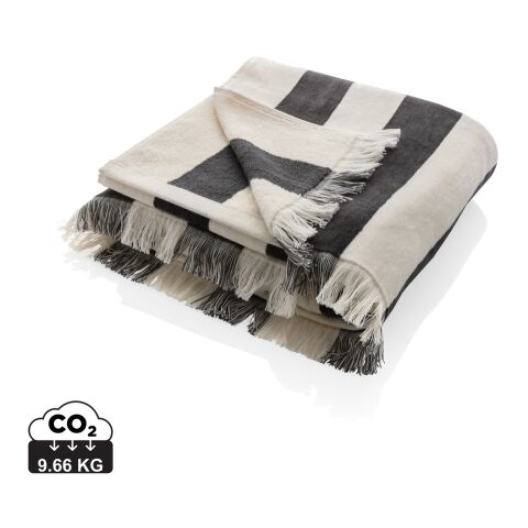 Serviette de plage Ukiyo Yukari AWARE™ Made in Europe antracite | sans marquage | non disponible | non disponible | non disponible