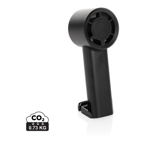 Ventilateur portable en plastique recyclé RCS Twist noir | sans marquage | non disponible | non disponible