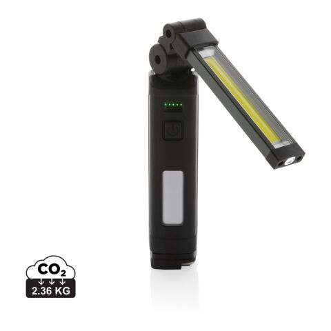 Lampe de travail XL USB rechargeable en plastique RCS Gear X noir | sans marquage | non disponible | non disponible