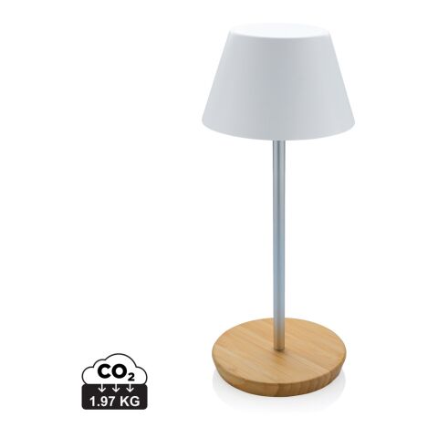 Lampe de table plastique RCS rechargeable par USB Pure Glow blanc | sans marquage | non disponible | non disponible