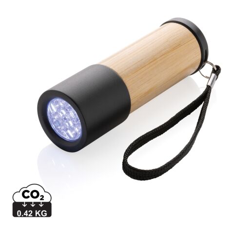 Lampe torche en bambou et plastique recyclé RCS marron | sans marquage | non disponible | non disponible
