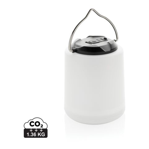 Lampe de table rechargeable en plastique recyclé RCS Limio blanc | sans marquage | non disponible | non disponible