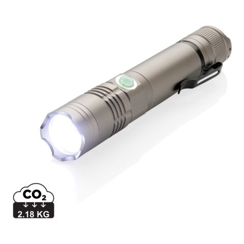 Lampe torche 3W rechargeable gris | sans marquage | non disponible | non disponible | non disponible