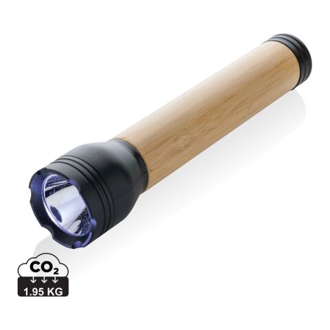 Lampe 5W en plastique recyclé RCS et bambou Lucid noir-marron | sans marquage | non disponible | non disponible