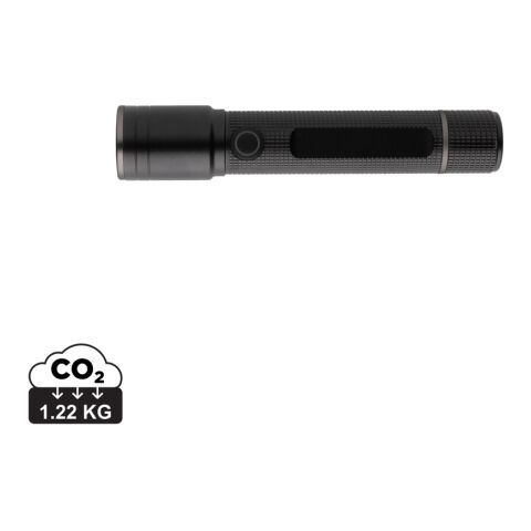 Lampe torche 3W rechargeable par USB en alu RCS Gear X noir | sans marquage | non disponible | non disponible