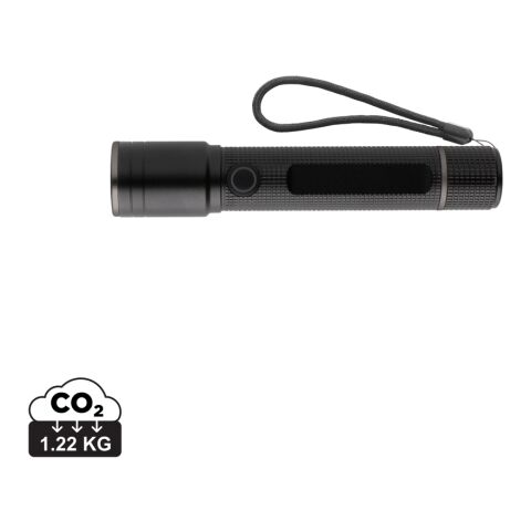 Lampe torche 3W rechargeable par USB en alu RCS Gear X noir | sans marquage | non disponible | non disponible