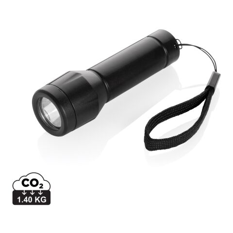 Lampe rechargeable par USB en plastique recyclé RCS Flara noir | sans marquage | non disponible | non disponible