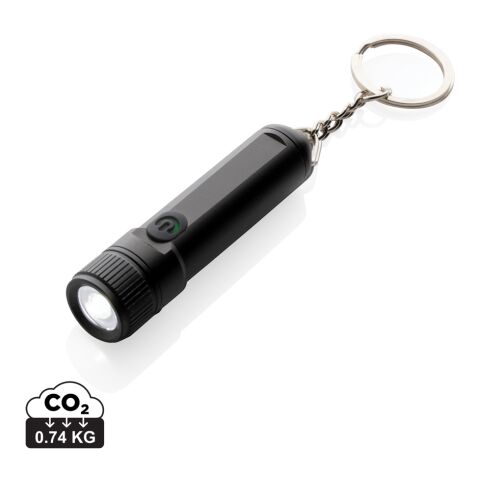 Porte-clés torche rechargeable Gear X noir | sans marquage | non disponible | non disponible