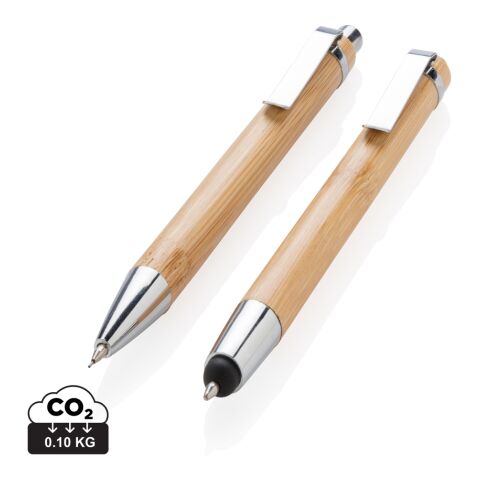 Set stylo en bambou marron | sans marquage | non disponible | non disponible | non disponible