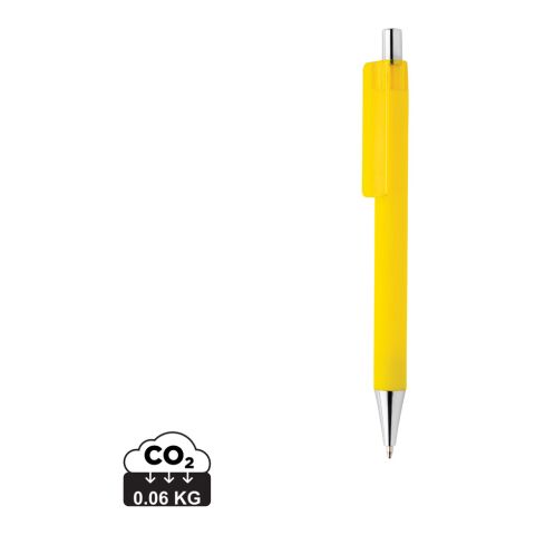 Stylo X8 finition gomme jaune | sans marquage | non disponible | non disponible