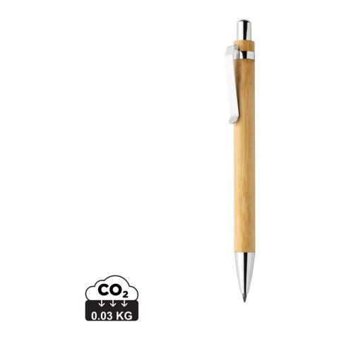Stylo infini en bambou Pynn marron | sans marquage | non disponible | non disponible