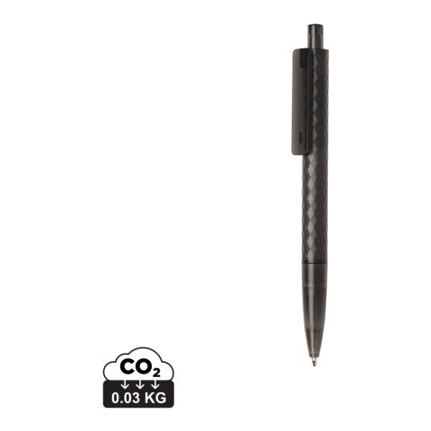 Stylo X3 en plastique givré GRS noir | sans marquage | non disponible | non disponible