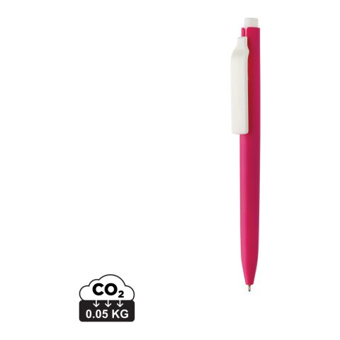 Stylo avec encre ultra glissante en ABS recyclé GRS Vibe rose-blanc | sans marquage | non disponible | non disponible