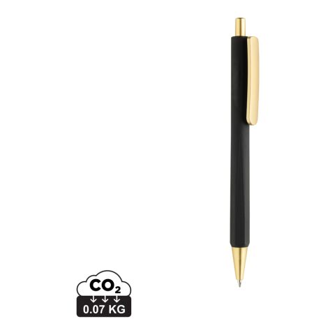 Stylo luxe à trois faces EDGE RCS noir | sans marquage | non disponible | non disponible