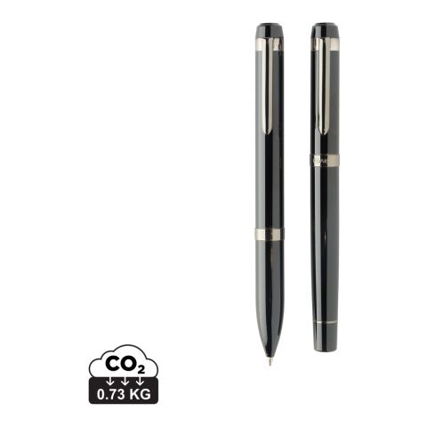 Coffret de stylos en acier recyclé Swiss Peak OSLO