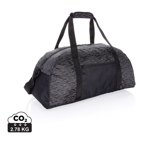 Sac week-end en RPET réfléchissant avec traceur AWARE™ noir | sans marquage | non disponible | non disponible | non disponible