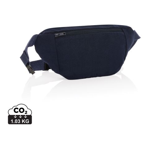 Sac banane en toile recyclé et non teintée Impact AWARE™ bleu marin | sans marquage | non disponible | non disponible