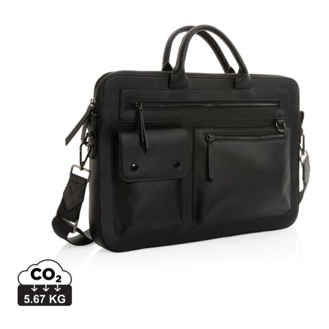 Sacoche ordinateur 14&#039;&#039; Swiss Peak en PU recyclé GRS noir | sans marquage | non disponible | non disponible