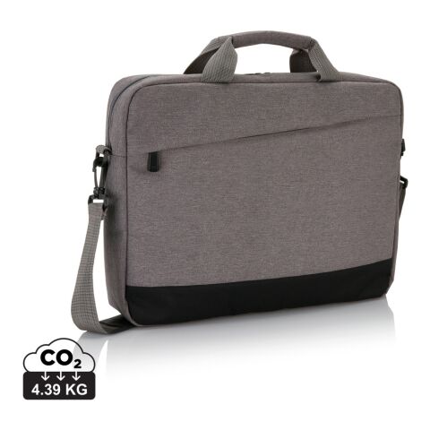 Sac à ordinateur portable 15" Trend gris-noir | sans marquage | non disponible | non disponible | non disponible