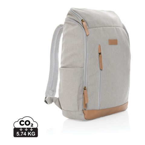 Sac à dos ordinateur Impact AWARE™ en toile 16oz recyclé gris | sans marquage | non disponible | non disponible | non disponible