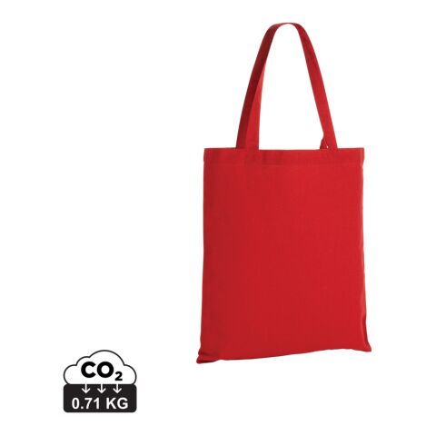 Sac tote bag en coton recyclé 145 gr Impact AWARE™ rouge | sans marquage | non disponible | non disponible | non disponible