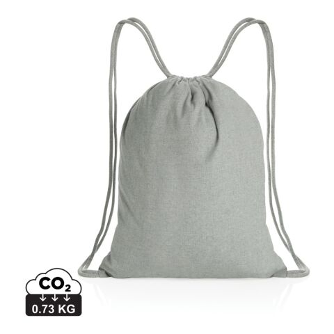 Sac à dos cordelettes en coton recyclé 145 gr Impact AWARE™ gris | sans marquage | non disponible | non disponible | non disponible