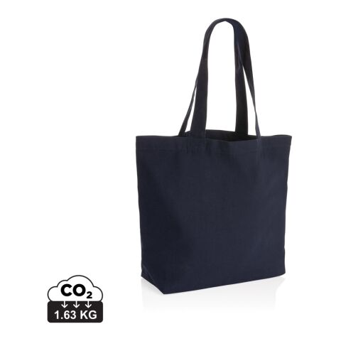 Sac shopping en toile 240g/m² recyclée non teinté Aware™ bleu marine | sans marquage | non disponible | non disponible | non disponible