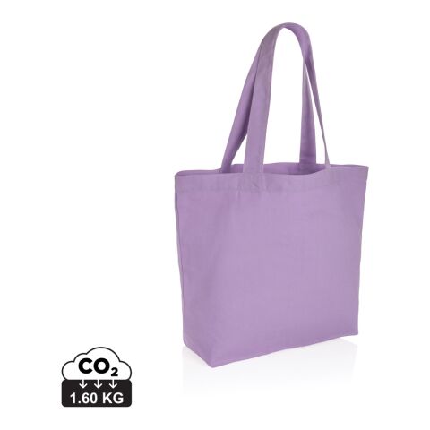 Sac shopping en toile recyclé 240g/m² Impact Aware™ violet | sans marquage | non disponible | non disponible | non disponible